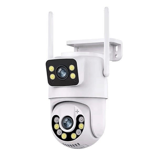 Cámara Exterior Intax Doble Rastreo – 3 MP PTZ Wi‑Fi IP66