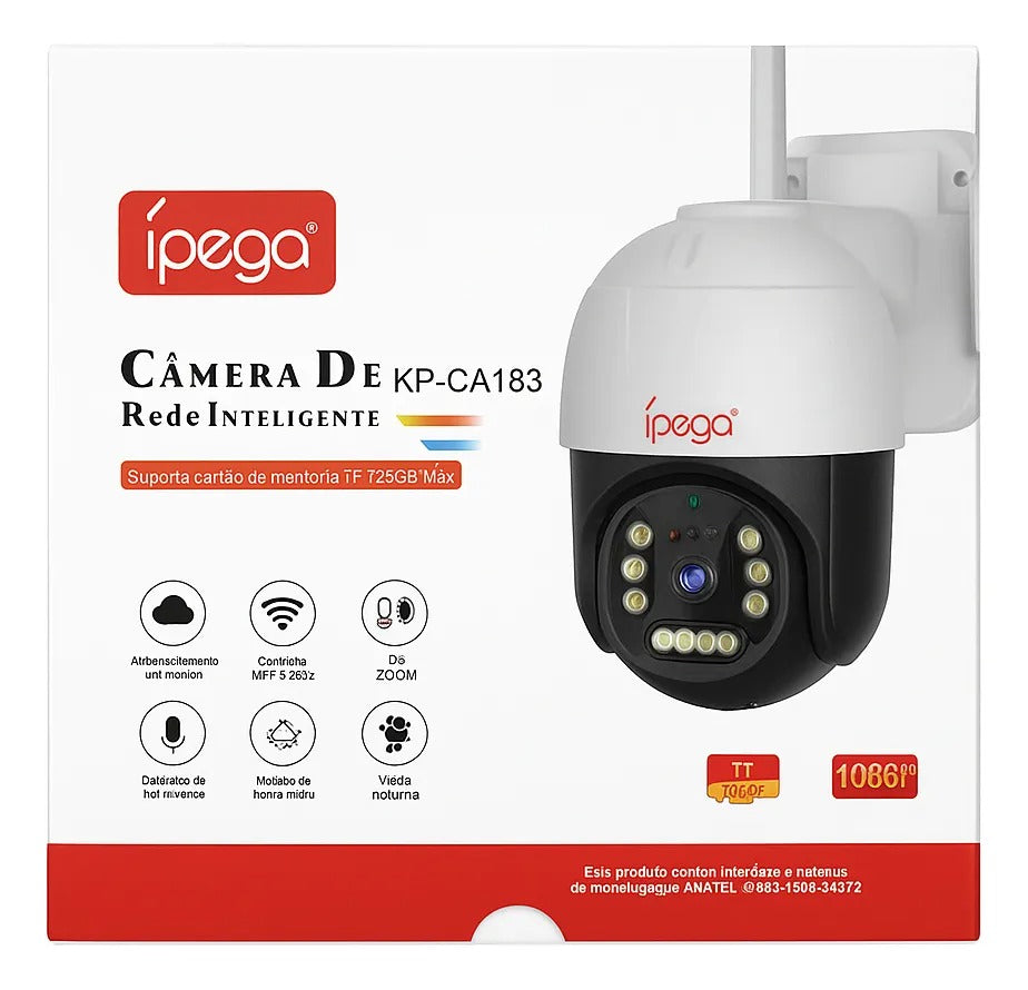 Cámara Exterior Ípega KP‑CA183 – Speed Dome 1080p PTZ Wi‑Fi