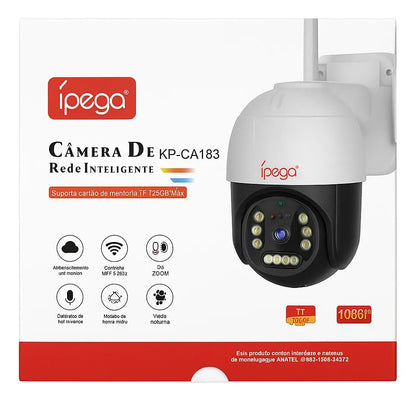 Cámara Exterior Ípega KP‑CA183 – Speed Dome 1080p PTZ Wi‑Fi